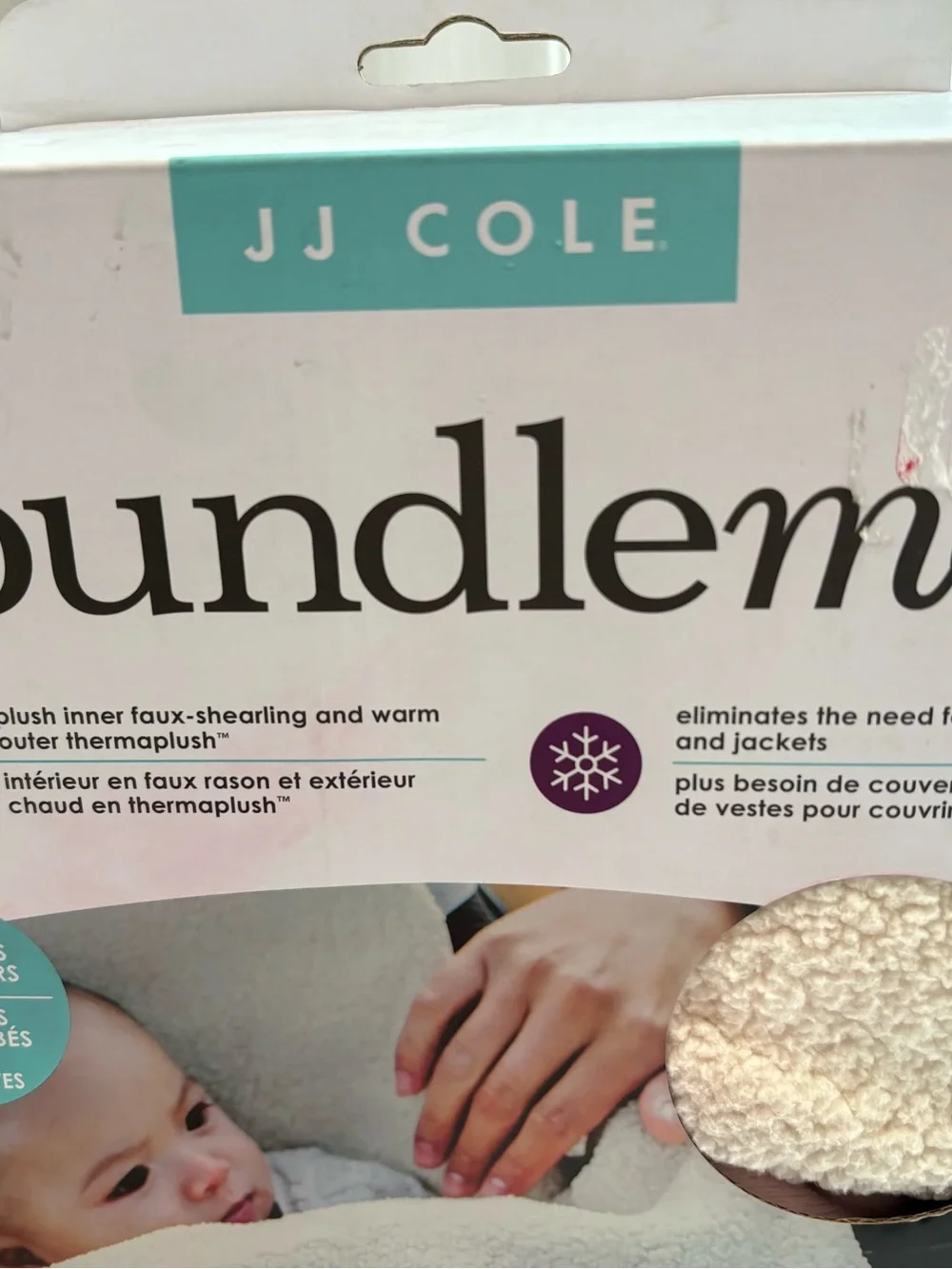 NIB Bundle Me by JJ Cole- Cozy Infant Car Seat Footmuff - Pink